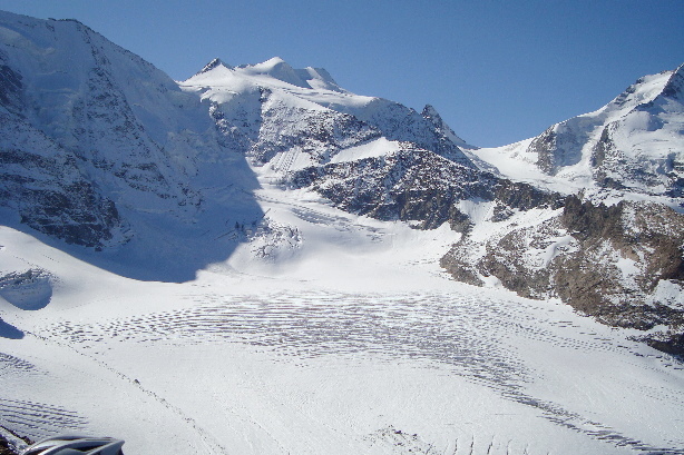 Bellavista (3922m) and Pers glacier