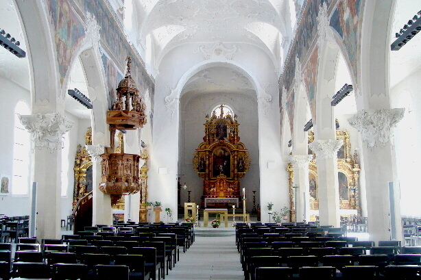 Interior view of church of Holy Trinity