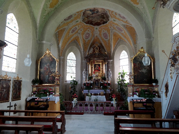 Interior view of church of Kronburg