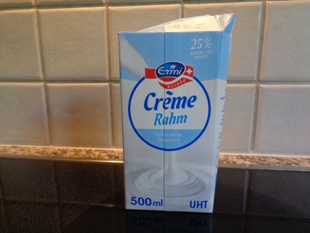 1 deciliter of cream