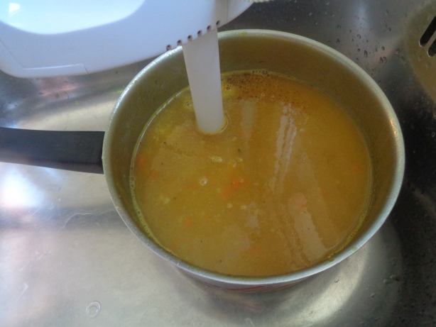 and then puree the soup