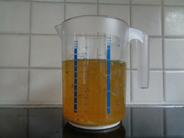 infuse with a liter of hot water