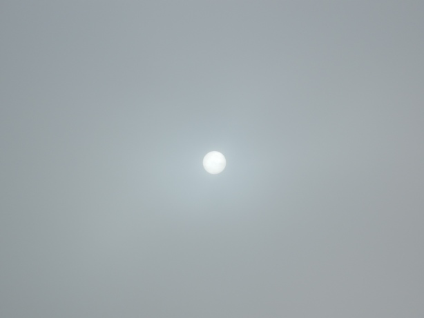 Sun thru fog