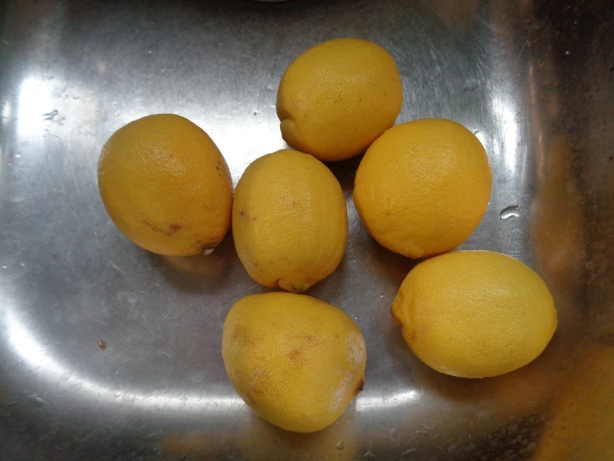 Wash the lemons thoroughly