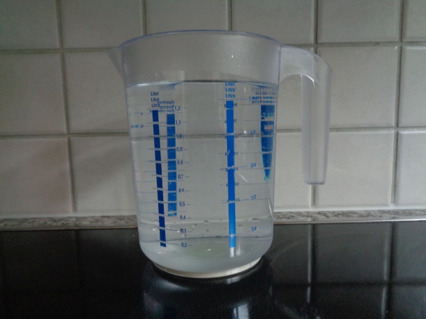 1,4 Liter Wasser