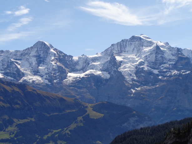 Mönch (4107m) and Jungfrau (4158m)