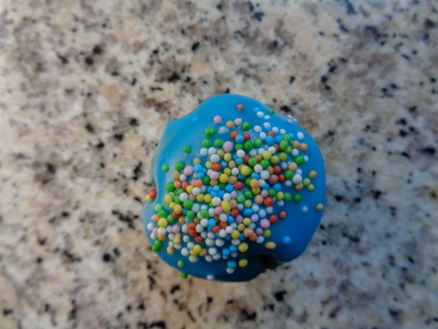 Minimuffin with colored pellets