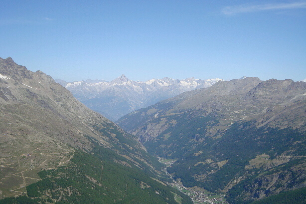 Bietschhorn (3934m) and Saaser Tal / Saaser valley