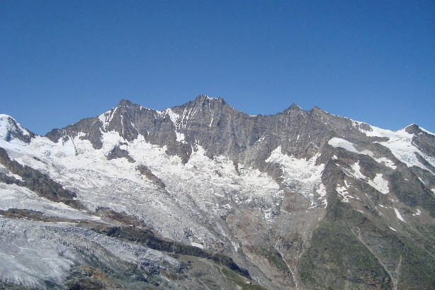 Mischabel - Täschhorn, Dom (4545m), Lenzspitze, Nadelhorn, Ulrichshorn