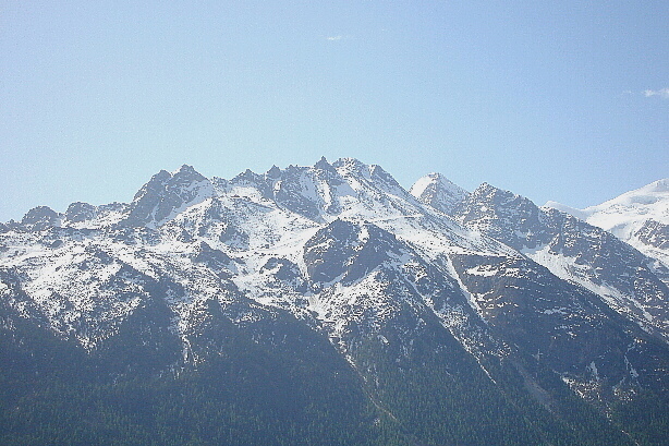 Gabelhorn (3136m), Platthorn (3246m), Färichhorn (3292m), Ulrichshorn (3925m)