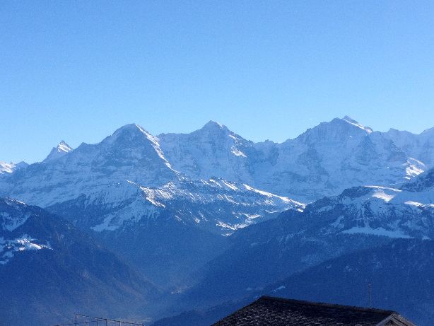 Finsteraarhorn (4272m), Eiger (3970m), Mönch (4107m), Jungfrau (4158m)