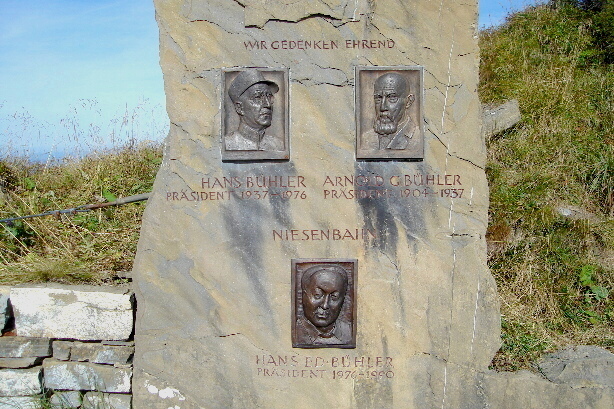 The monument of the Niesen railway