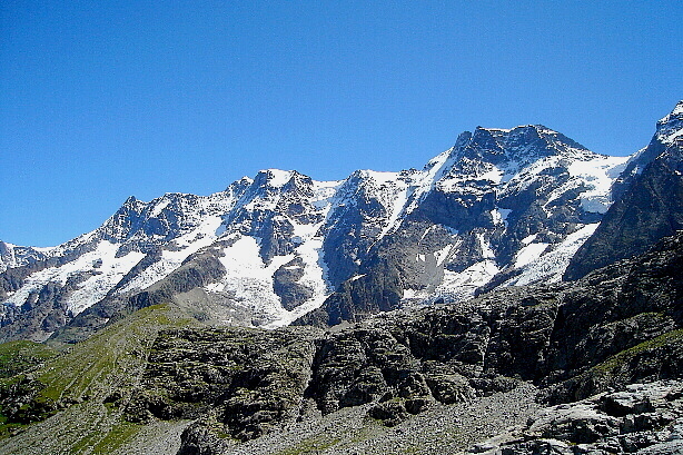 Ebnefluh (3962m), Mittaghorn (3892m), Grosshorn (3754m)