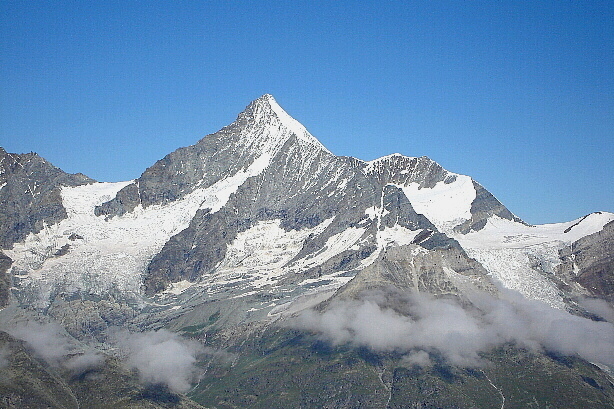 Weisshorn (4506m) und Bishorn (4153m)