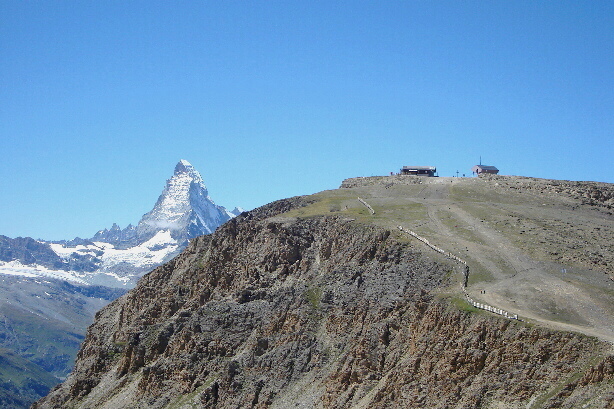 Matterhorn (4478m) and Unterrothorn (3103m)