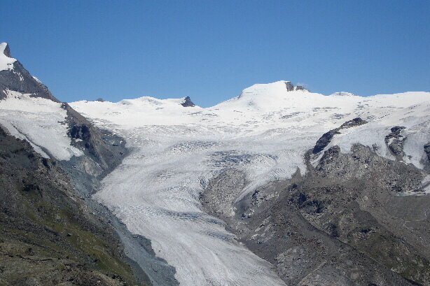 Cima di Jazzi (3803m) und Findelgletscher