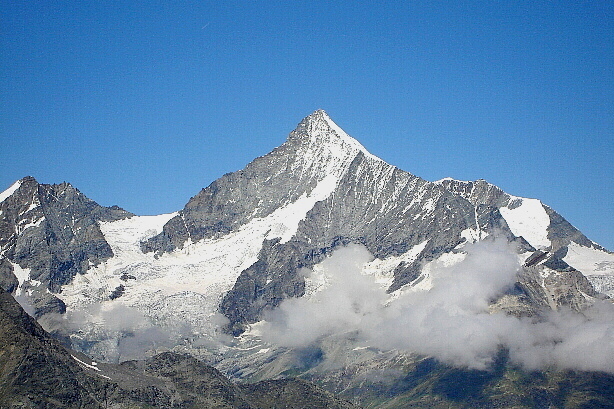 Weisshorn (4506m) und Bishorn (4153m)