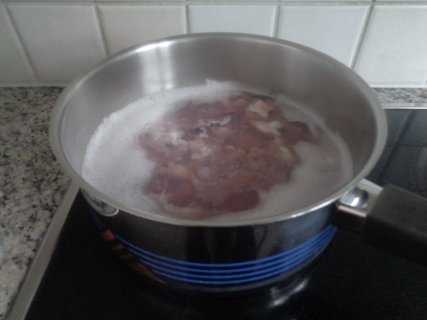 Boil slightly for about 90 minutes