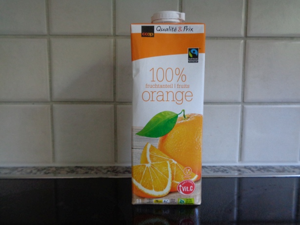 7.5 deciliters of orange juice