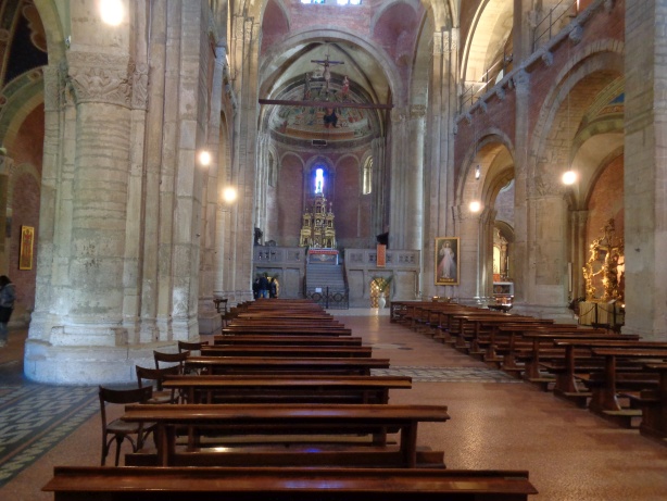 Interior view of Basilica di San Michele Maggiore