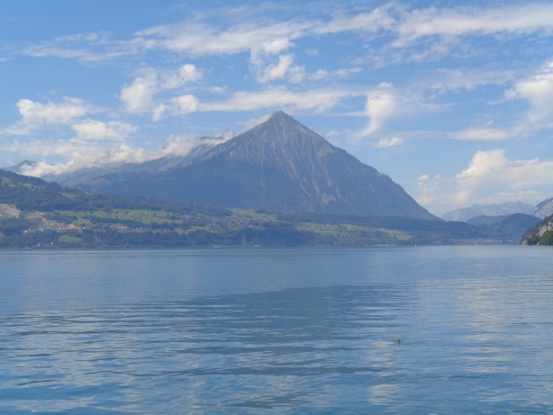 Niesen range and Lake Thun