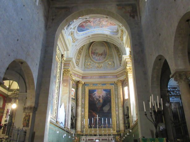 Interiour view Cathedral San Zeno