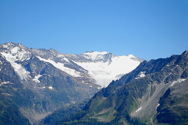 Hinter Tierberg (3447m), Triftgletscher, Dammastock (3630m)