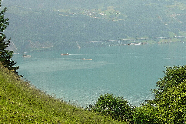 View down to the Lake Lucerne after Gersau