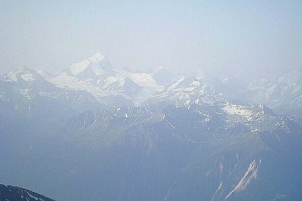 Weisshorn (4506m), Zinalrothorn (4221m), Obergabelhorn (4062m), Matterhorn (4478m)