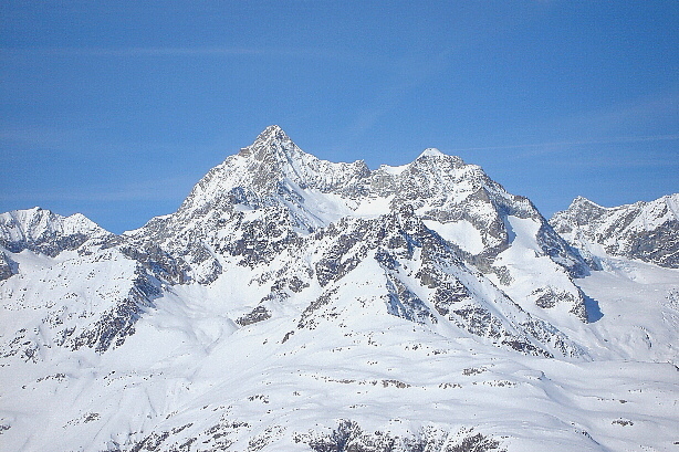 Obergabelhorn (4062m) und Wellenkuppe (3903m)