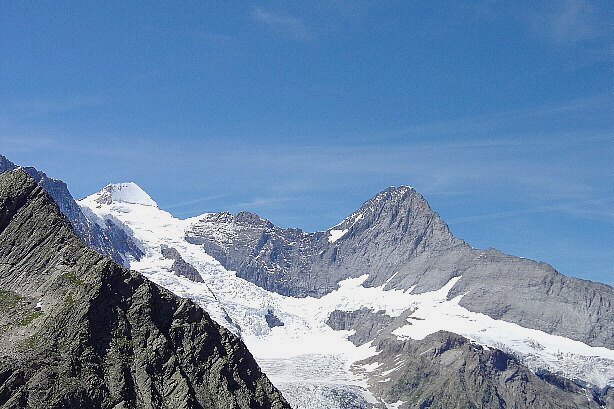 Mönch (4107m) and Eiger (3970m) from south