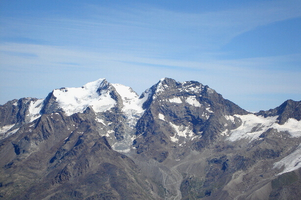Fletschhorn (3996m) und Lagginhorn (4010m)
