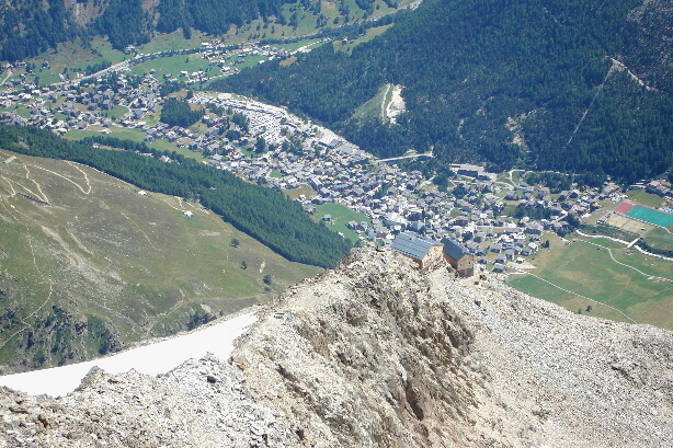 Mischabelhütten AACZ (3340m) und Saas-Fee