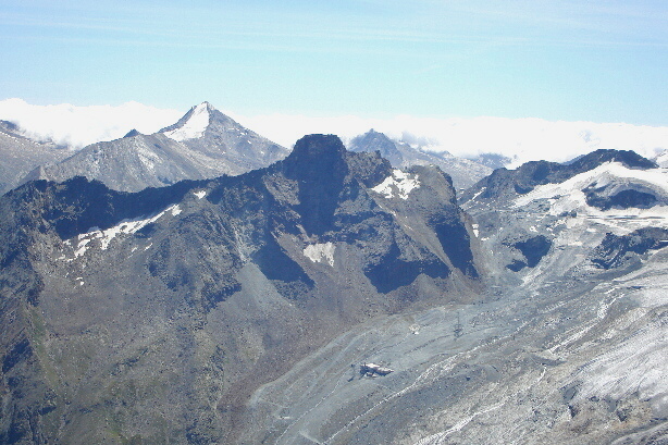 Stellihorn (3436m), Mittaghorn (3143m), Egginer (3366m), Hinter Allalin (3332m)