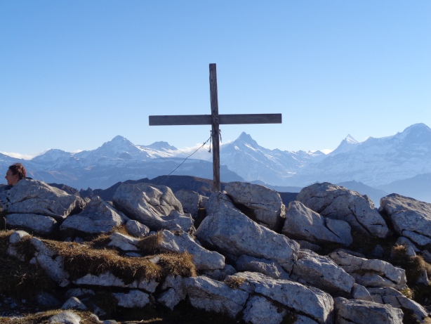 Peak cross of Sigriswiler Rothorn (2085m)