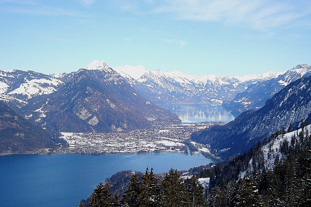 Lake Thun, Interlaken, Unterseen, Lake Brienz, Brienzer Rothorn range