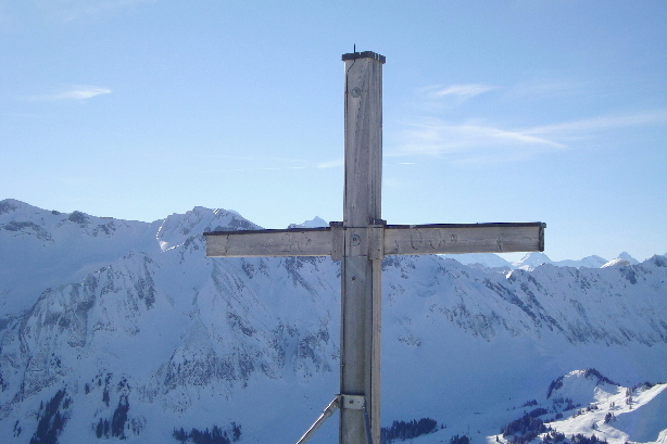 Summit cross of Hagleren (1949m)