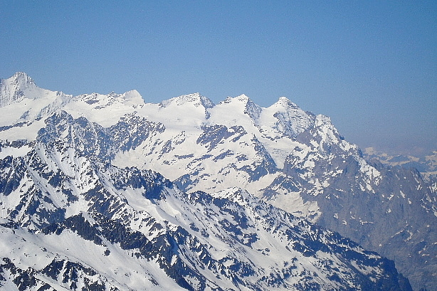 Jungfrau, Mönch, Rosenhorn, Mittelhorn, Wetterhorn