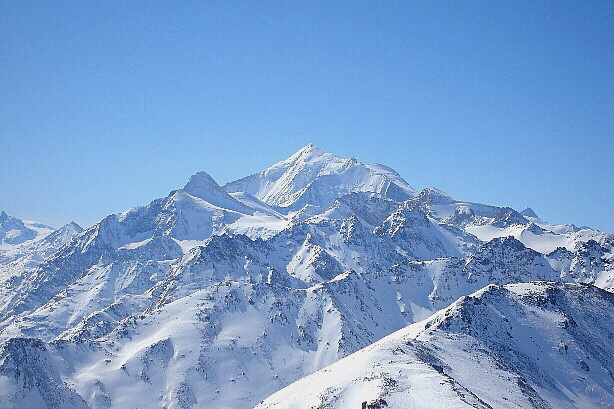 Üssers Barrhorn (3610m), Brunegghorn (3833m), Weisshorn (4506m)