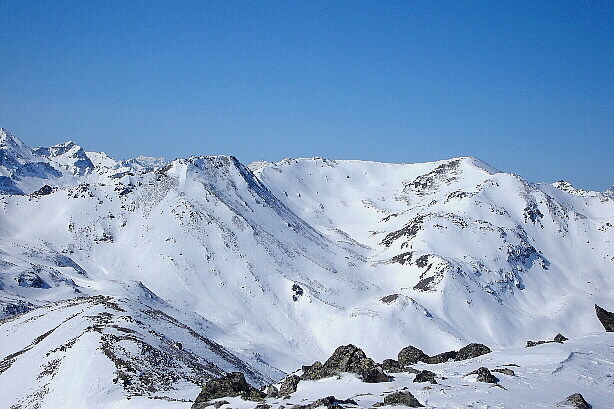 Schwarzi Blatte (2975m), Schwarzus Tälli, Ginalshorn (3027m)