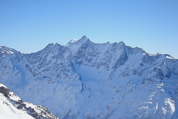 Lonzahörner (3547m), Lötschentaler Breithorn (3785m), Breitlauihorn (3655m)