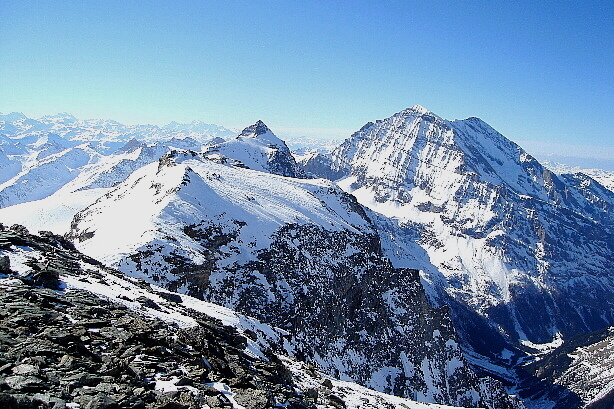 Elwertätsch (3208m), Hockenhorn (3293m), Balmhorn (3699m), Altels (3624m)