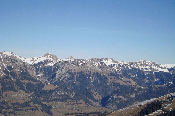 Gantrisch (2175m), Nünenenfluh (2102m), Schwideneggfluh (2007m)