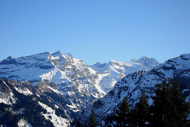 Zahm Andrist (2681m), Wild Andrist (2849m), Bütlasse (3193m), Gspaltenhorn (3436m)
