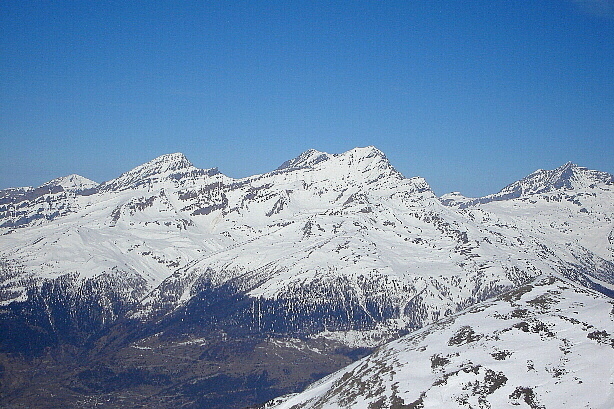 Rinderhorn (3448m), Altels (3624m), Balmhorn (3699m), Doldenhorn (3638m)