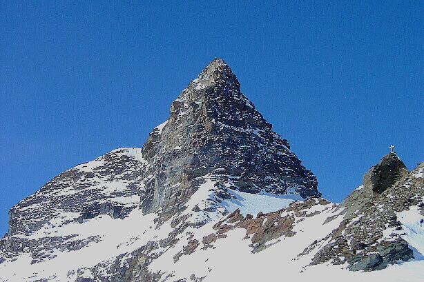 Hockenhorn (3293m) von der Bergstation der Gletscherbahn