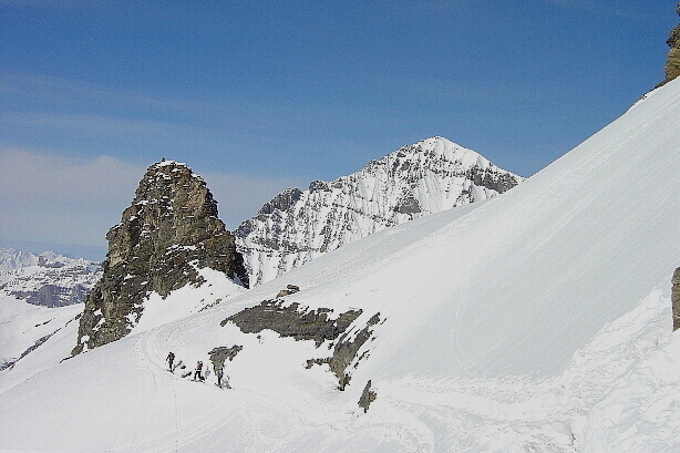 Kleines Hockenhorn (3163m) and Balmhorn (3699m)