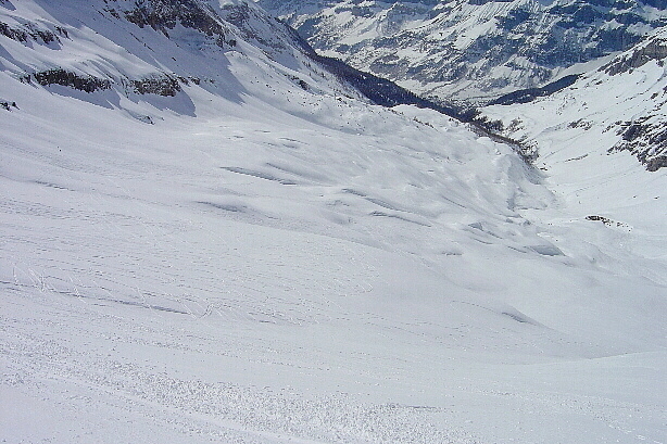 The downhill to Leukerbad