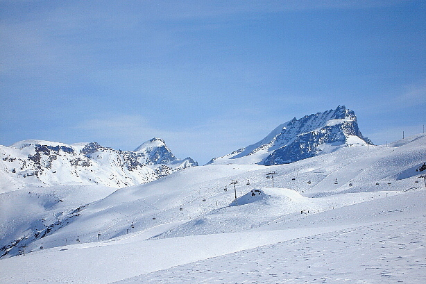 Allalinhorn (4027m) und Rimpfischhorn (4199m)