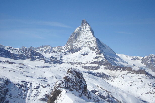 Furgggrat (3491m), Riffelhorn (2928m), Matterhorn (4478m)